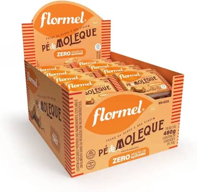 Pé de Moleque Zero Açúcar FLORMEL- Caixa com 24 Unidades