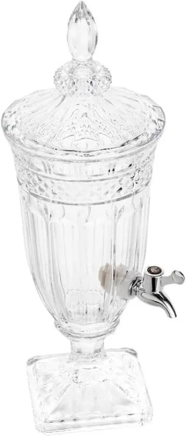 WOLFF - Suqueira de Cristal Ecológico com Pé e Tampa Brandon 2L