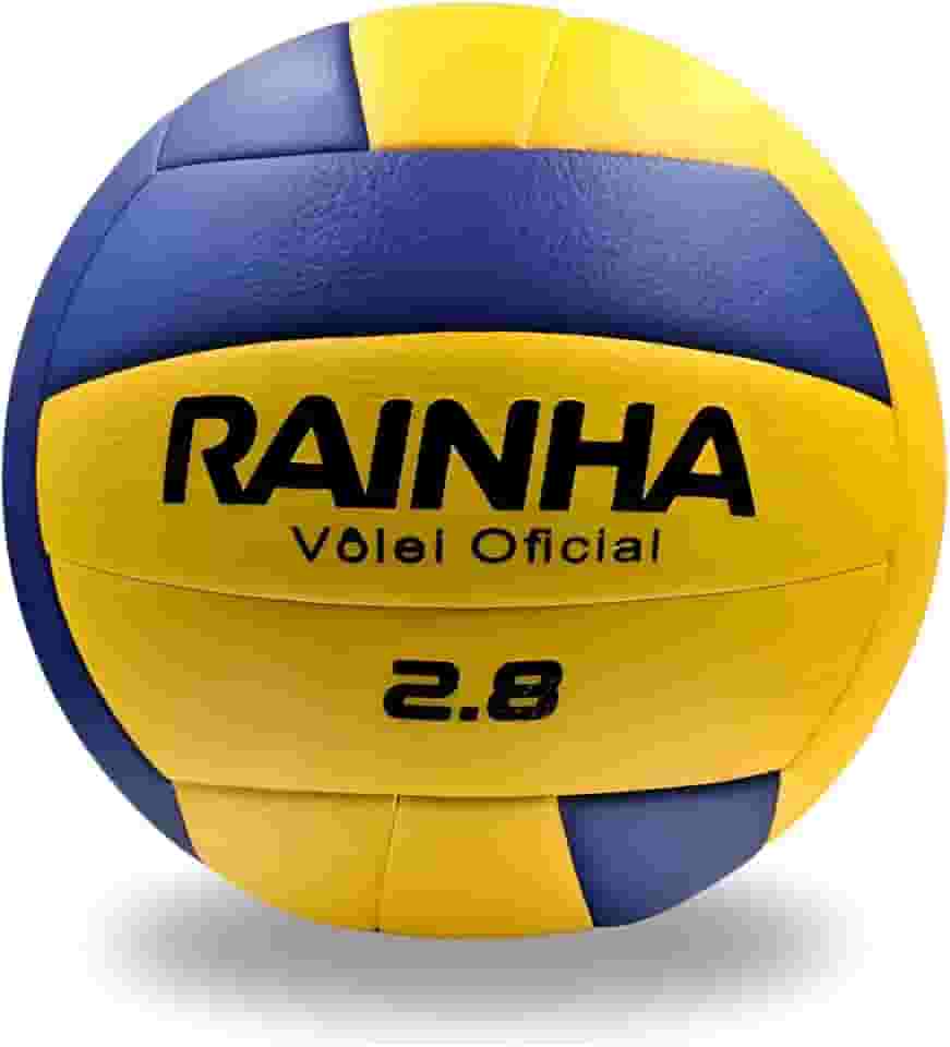 Bola de Vôlei Rainha 2.8 Oficial Toque Macio Costura Híbrida | Ideal para Treino, Jogo Profissional, Lazer Areia e Quadra.
