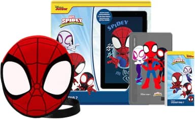 Tablet Infantil Positivo Vision Tab 7 Spidey - Octa-Core 3GB RAM 64GB, 7' IPS, Android 14 Go, Wi-fi - Capa e Bolsa - Preto