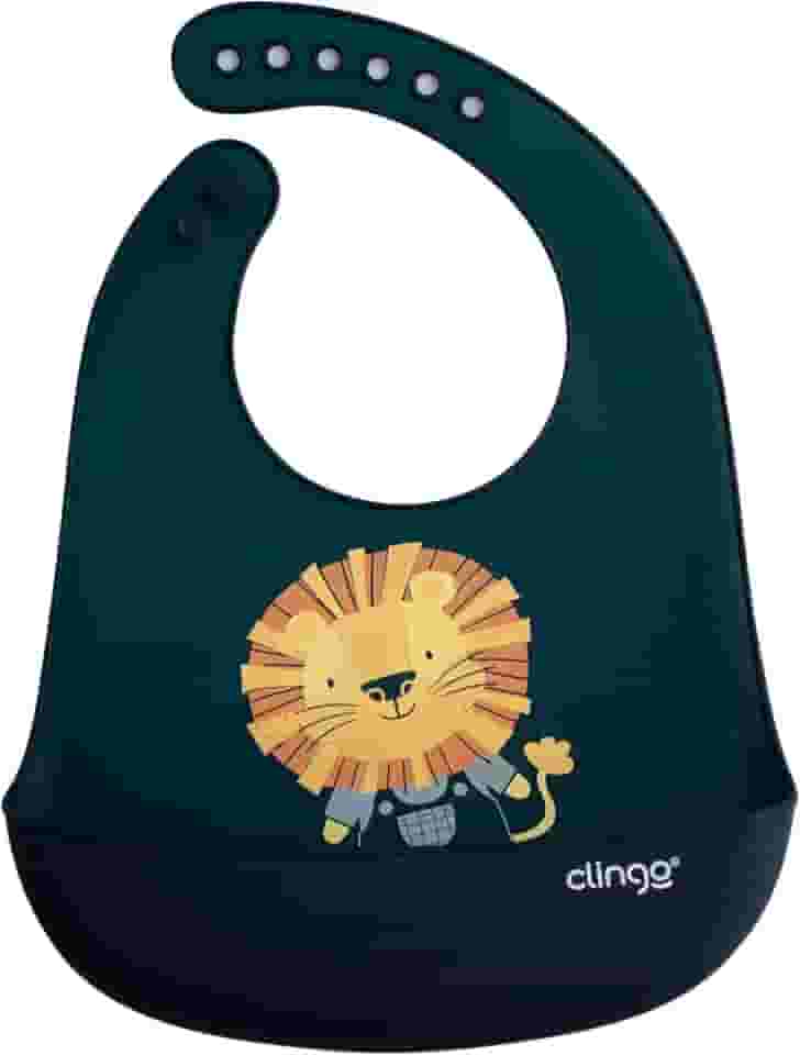 Clingo Babador De Silicone Com Bolso Coletor - - Luke Azul