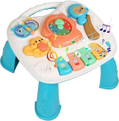 Mesa De Atividades Infantil Didática E Interativa Com Piano