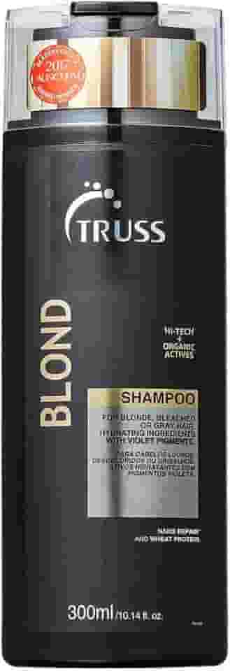 Truss Shampoo Blond | Neutraliza Amarelado e Hidrata Cabelos Loiros, Grisalhos e Descoloridos | 300ml