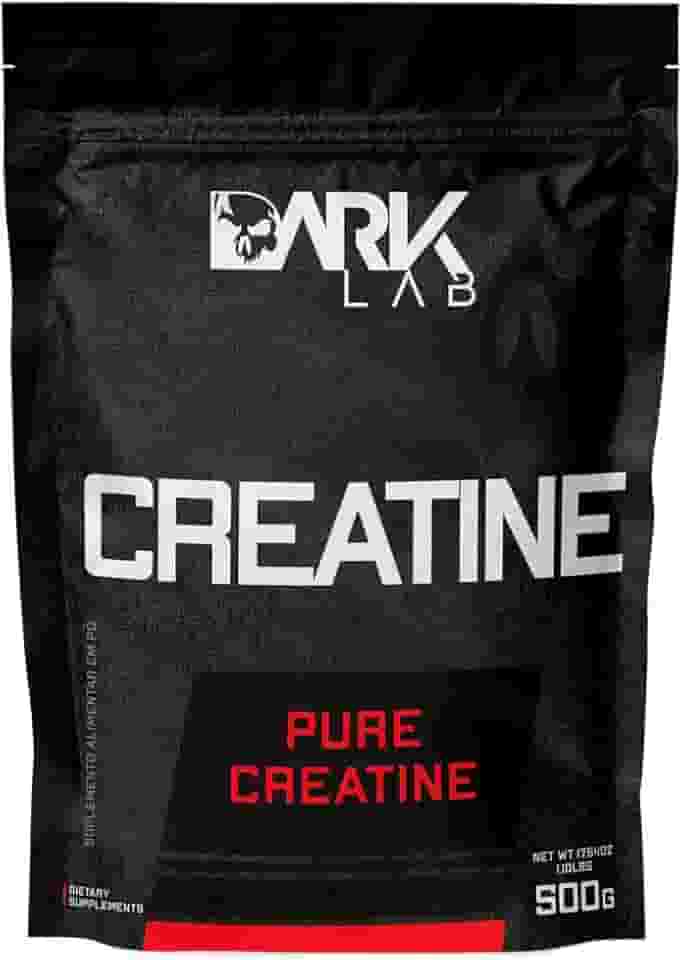 Creatina Pura Dark Lab 500g, Monohidratada 100% de Pureza, Sem Sabor
