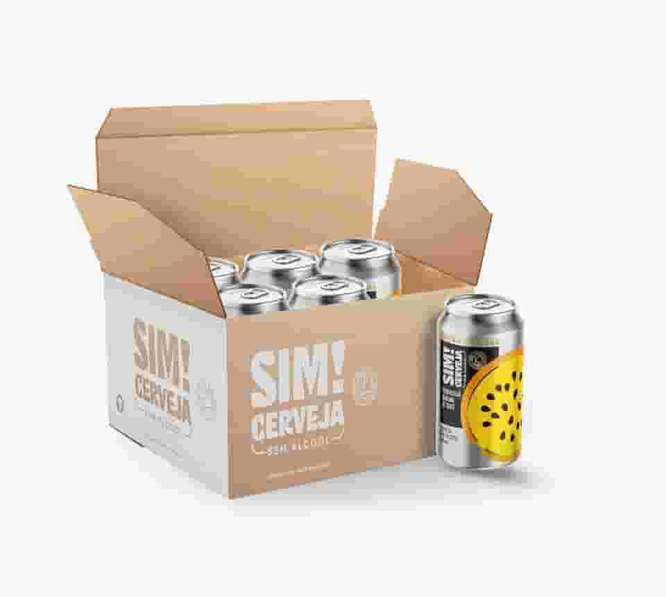 Sim! Cerveja Sem Álcool - MARACUJÁ SOUR'N SALT - COMBO com 6 unidades