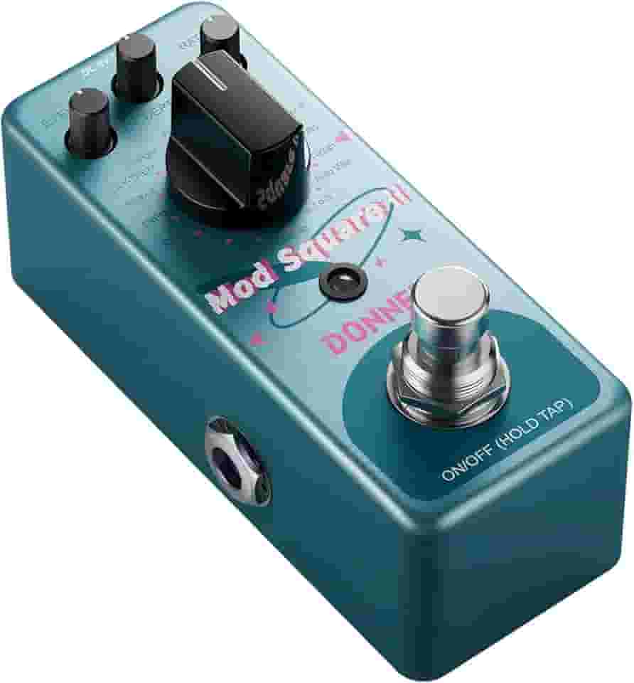 Donner Pedal De Modulação - Mod Square Ⅱ Para Pedal Boards De Guitarra Elétrica, 16 Efeitos Chorus Phaser Tremolo Flanger Rotary Vibrato Wah Lo-Fi Detune 16 Modos De Modulação, True Bypass