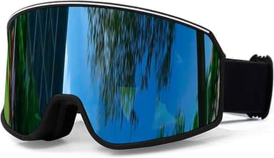 SPOSUNE Óculos de esqui sobre óculos com lente dupla | Óculos de neve antiembaçamento anti-UV para homens e mulheres jovens esqui snowmobile