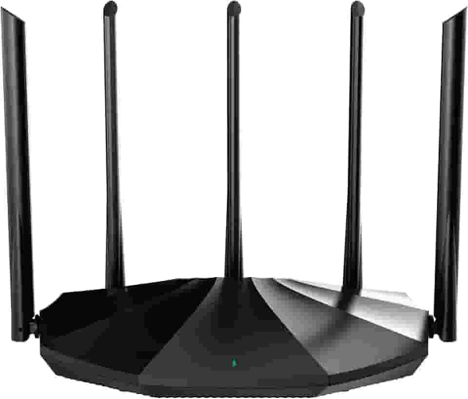 Tenda Roteador TX2 Pro WiFi 6 AX1500, Banda Dupla Gigabit Sem Fio, 5 Antenas de Alto Ganho 6dbi, 3 Portas LAN Gigabit, WPA3+OFDMA+MU-MIMO (Preto)