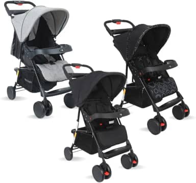 Maxi Baby Carrinho de Bebê Passeio Allday (Até 15kgs) (Preto)