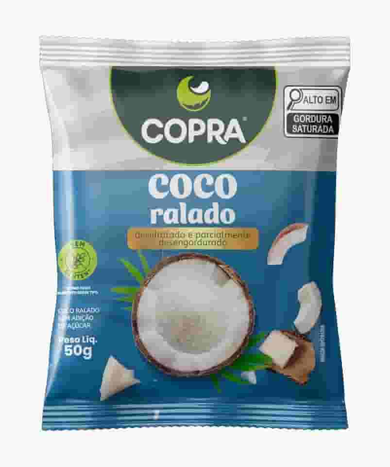 Coco Ralado Fino Puro sem Sacarose - 50grs