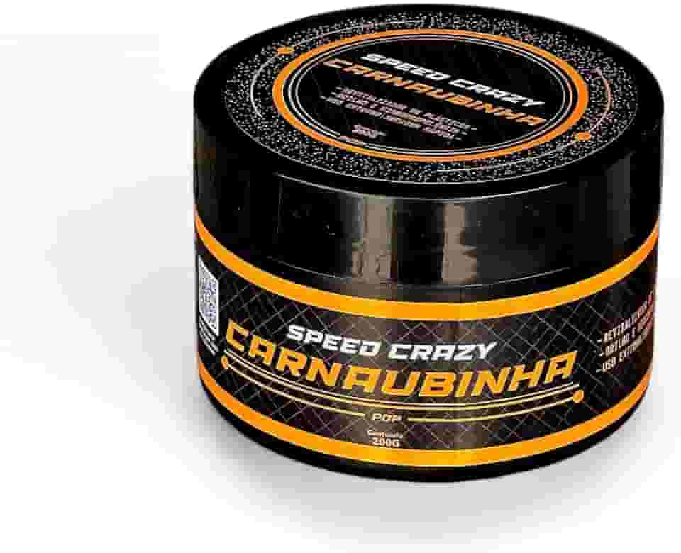 Carnaubinha Cera Revitalizadora de Plásticos 200g Não Sai Com Água Speed Crazy