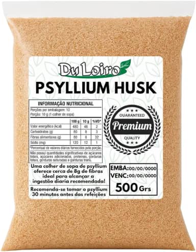 PSYLLIUM HUSK FIBRA (100% NATURAL) 500g - PSILLIUM