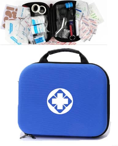 Generic Kit portátil de primeiros socorros para a família – Cuidados de emergência no carro, escritórios, esportes, acampamento, casas, mini kit de primeiros socorros para viagem, acampamento,