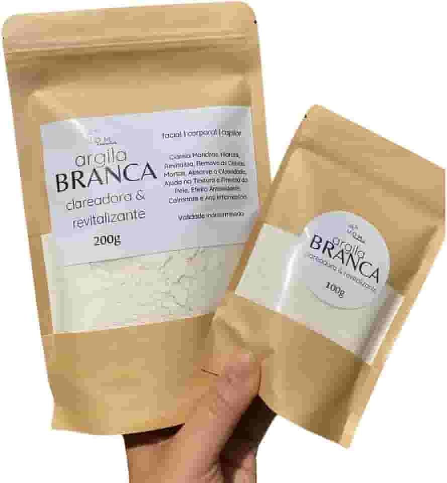 Argila Branca Clareadora e Revitalizante UOM 500g | 100g (500g)