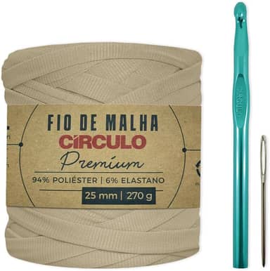 Kit Minha Primeira Bolsa Fio De Malha Círculo Para Iniciantes (Ninho)
