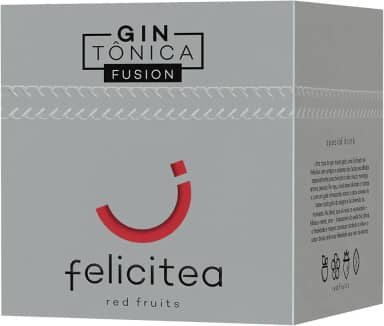 Chá Felicitea Red Fruits Gin Tonic Fusion p/preparo de drinks 15 sachês 75g