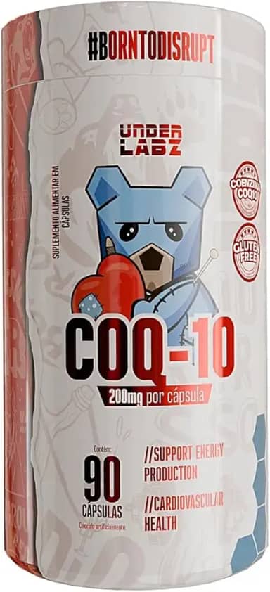 COQ-10 - Coenzima Q10 (200mg) 60 capulas | Ultra-Concentrada - Under Labz | Antioxidante, Energia, Saúde e Clareza Mental - Suplemento Premium sem Glúten