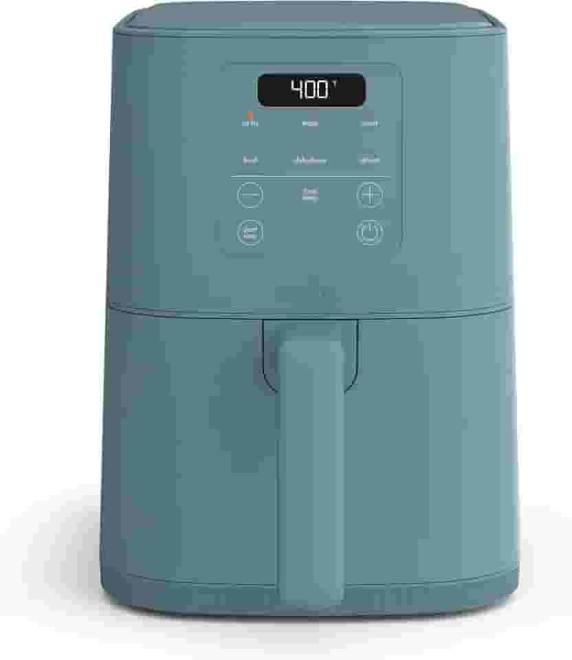 bella Fritadeira a ar fina de 4 litros, serve em qualquer lugar™, revestimento antiaderente de cerâmica EverGood™, temperatura ajustável, 6 opções de cozimento predefinidas, desligamento automático de