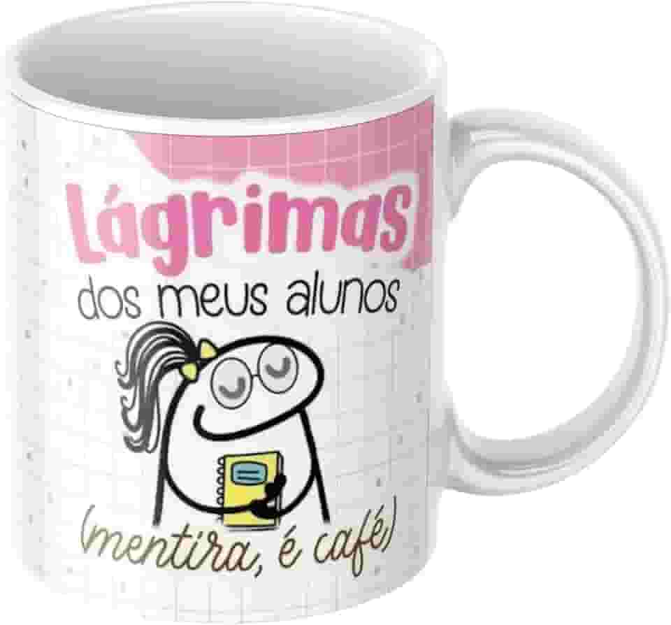 Caneca de cerâmica - Lágrimas dos meus alunos - Professora