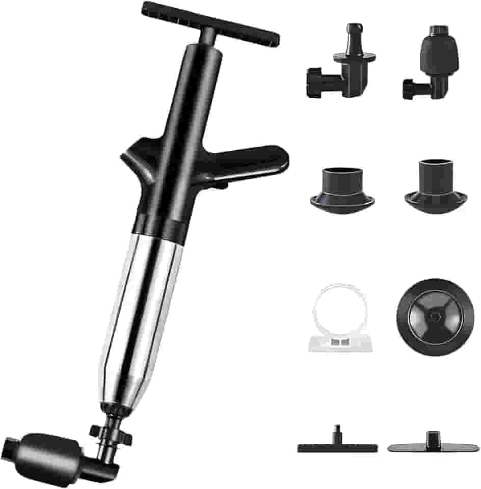 Zenkon Desentupidor de Vaso Sanitário, Desentupidor de Alta Pressão, Para Desobstruir Efetivamente Vasos Sanitários, Ralos, Pias e Drenos Entupidos