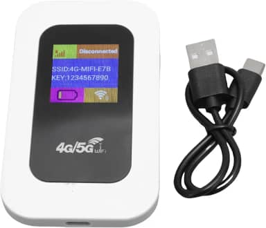 GOWENIC Hotspot Móvel Wi -Fi LTE 4G, Ponto de Acesso WiFi Mobile, Dispositivo de Acesso WiFi de Alta Velocidade de 300 Mbps de Alta Velocidade, Roteador Portátil de Rede Sem Fio Com