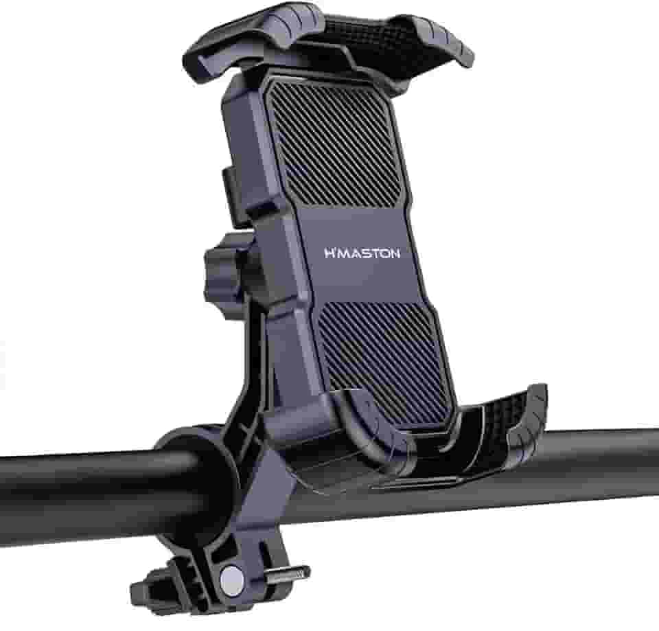 Suporte Universal para Celular Moto em Espelho Retrovisor de Motocicleta Rotação 360 Graus Design Antiderrapante Bloqueio com Uma Tecla