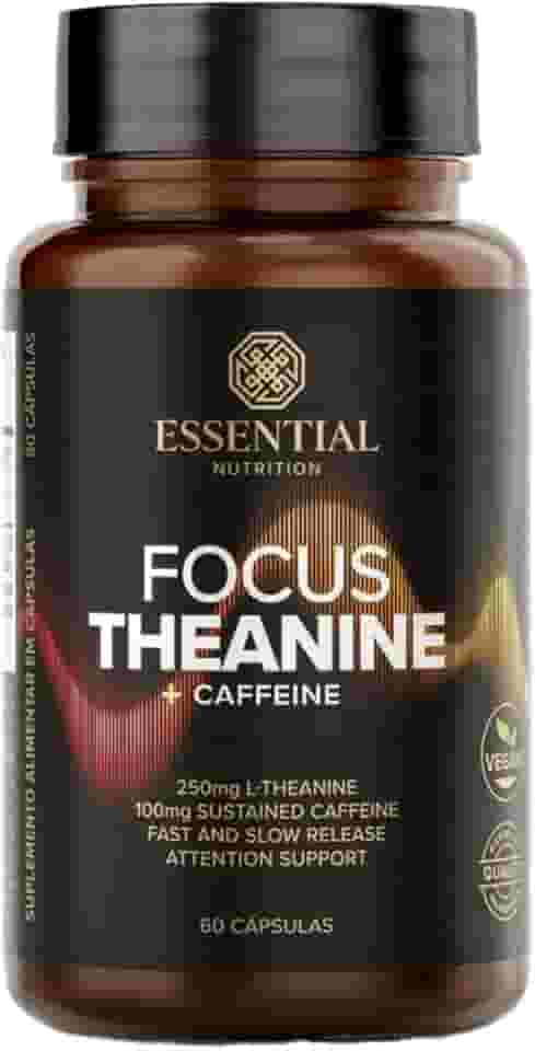 Focus Theanine + Caffeine - 60 Cápsulas - Essential Nutrition