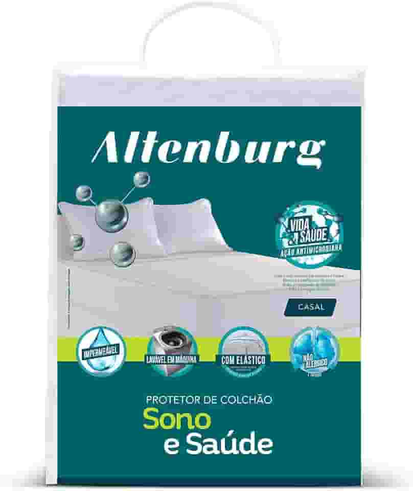 Protetor Colchão c/Elástico Imp. Sono e Saúde - Branco - Casal