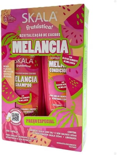 Kit Shampoo 325ML + Condicionador 200ML Skala Melancia