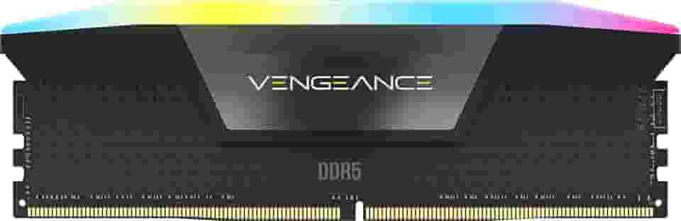 CORSAIR Memória de computador Vengeance RGB DDR5 RAM 16GB (1x16GB) 5600MHz CL40 Intel XMP iCUE compatível - Preto (CMH16GX5M1B5600C40)