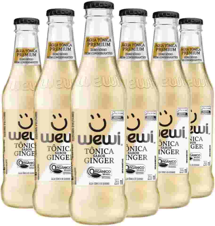 Água Tônica Ginger 255ml pacote com 6 unidades