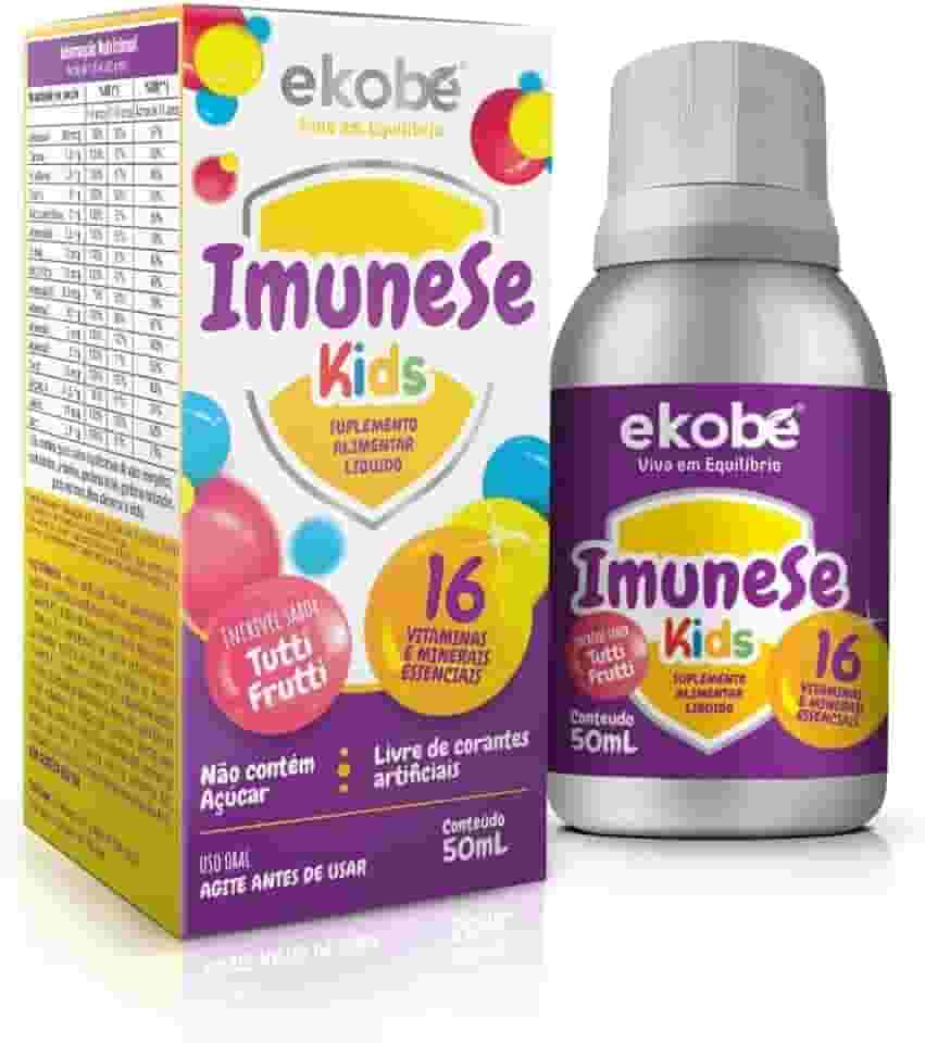 Imunese Kids Líquido - 16 Vitaminas E Minerais Tutti Frutti - Ekobe