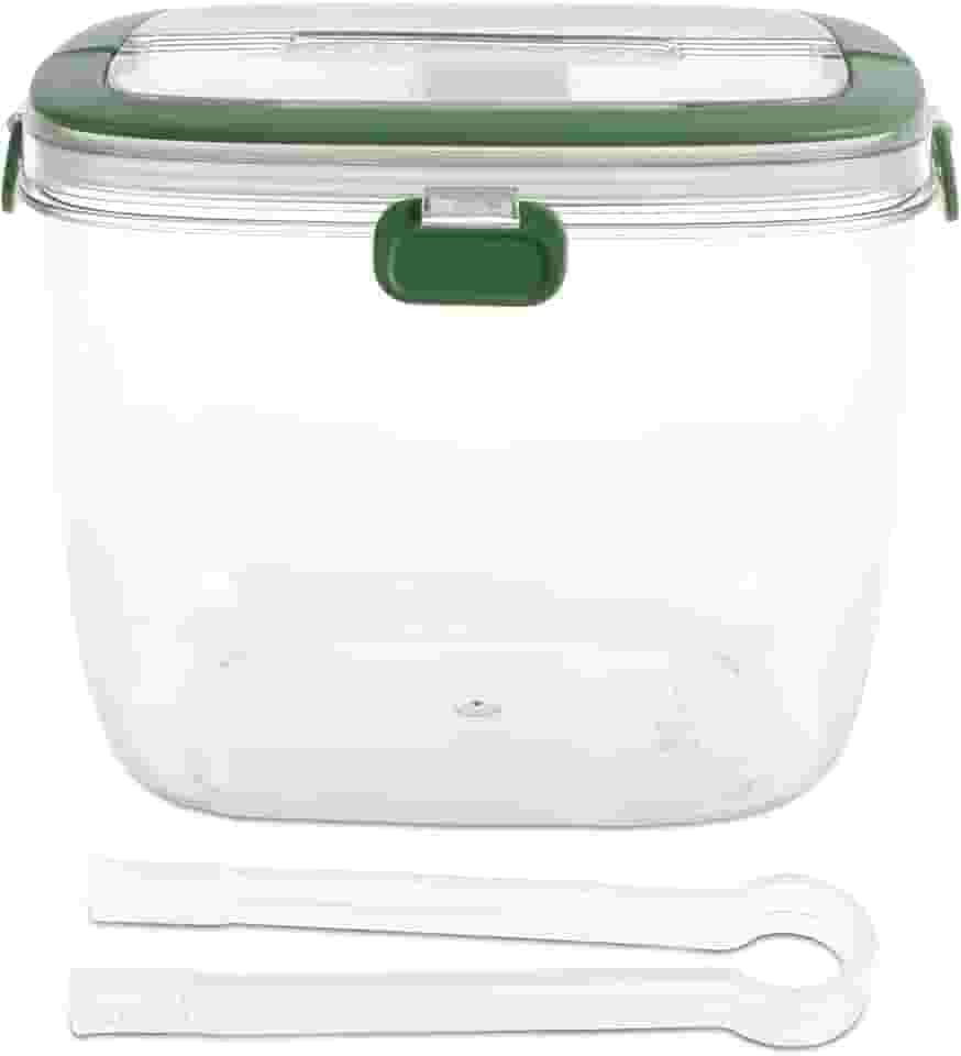 Balde de gelo com tampa e pinça selada, recipiente de balde de gelo com alça, balde de cubo de gelo de 5L, balde de vinho portátil, caixa de armazenamento de gelo para coquetéis, freezer, bar, festas