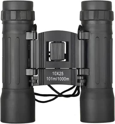 Binóculos 10x25 Profissional De Longo Alcance Potente Diurno e Zoom Até 1000 Metros - Ideal Para Observação de Passaros e Aves - Com Bolsa De Transporte e Flanela de Limpeza