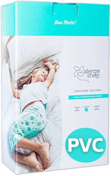 Capa Antiácaro Colchão Solteiro Padrão PVC 21cm - Alergoshop