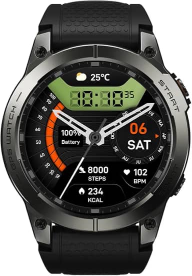Zeblaze Smart Watch Stratos 3 Pro, exibição HD de 1,43 "AMOLED, Waterspers Imperme/Resposta Ligue para Smart Watches