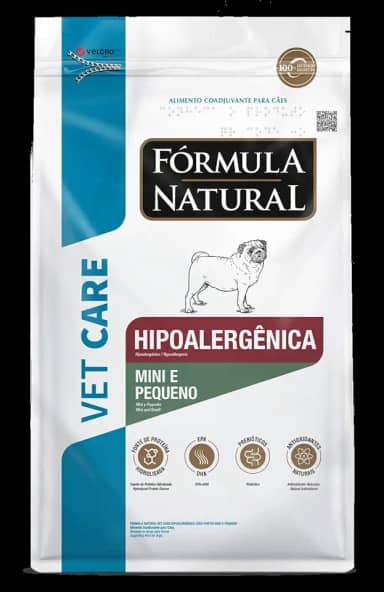 Ração Vet Care Hipoalergênico Para Cães Porte Mini E Pequeno 10,1kg Fórmula Natural