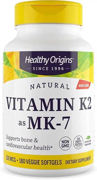 Vitamina K2 MK7 100 mcg 180 Vgels Importad - Healthy Origins