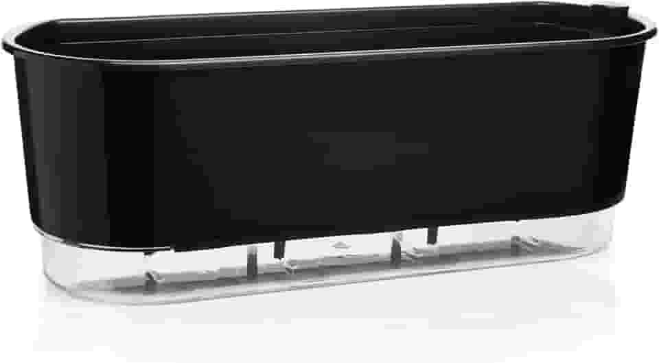 Vaso Jardineira Autoirrigável Preto 40cm Raiz Terrazo Para Todos Tipos de Plantas