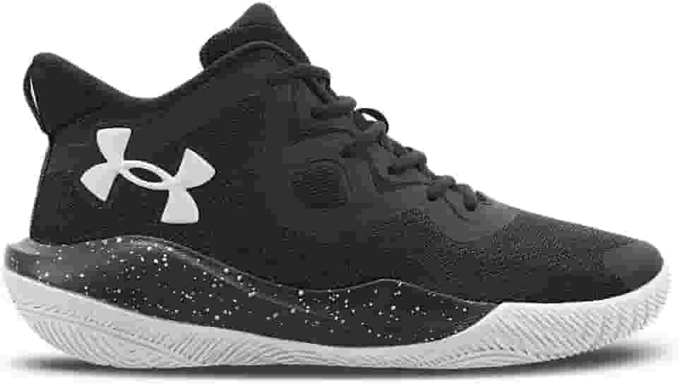 Tênis De Basquete Under Armour Bankshot SE Masculino - Preto/Branco/Prata Metal