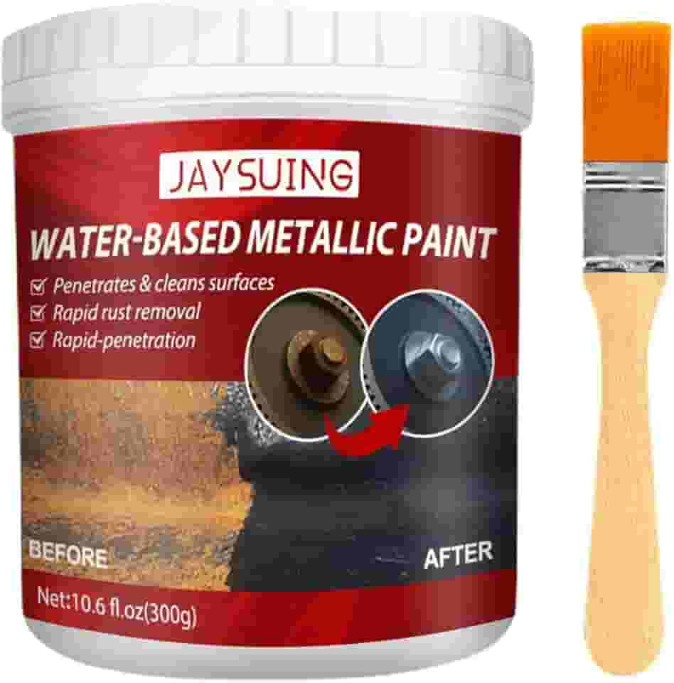 Removedor de ferrugem à base de água - 300g Rust Converter Tinta Metálica à Base de Água,Tinta conversora de ferrugem, remoção eficaz de ferrugem de carro para garagem, carro, pia e jardim Aocate
