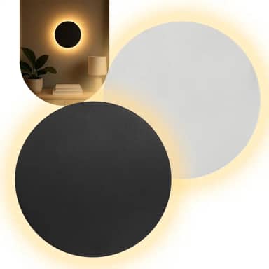 Arandela Externa Interna Branco ou Preto Parede Eclipse Ar54 (Branco)