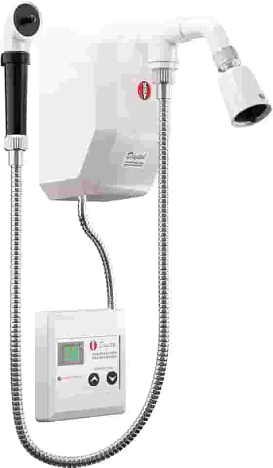 Ducha Elétrica Inteligente Digital Kdt 8800w 220v Com Desviador Chuveirinho Mangueira Silenciosa Chuveiro Branca