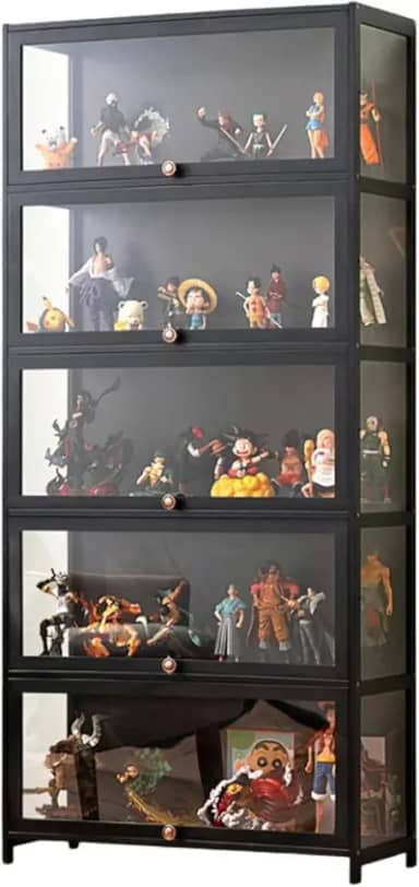 vitrines vitrines de vidro vitrines vitrines com portas de vidro vitrines de vidro vitrines para itens colecionáveis armário de porta de vidro, quinto andar, 31,49'' de comprimento