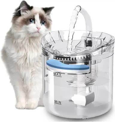 FINYQBET Bebedouro Automático Para Cães E Gatos - 1.8L Fonte de Água com Filtro, Bomba Ultrassilenciosa e Sistema de Circulação Quádrupla - Ideal para Gatos, Cães e Pequenos Animais de Estimação