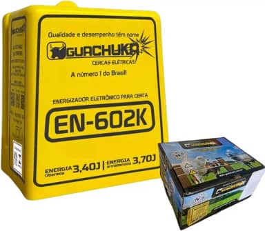 Eletrificador Cerca Elétrica En-602k 220v Guachuka 60k Rural