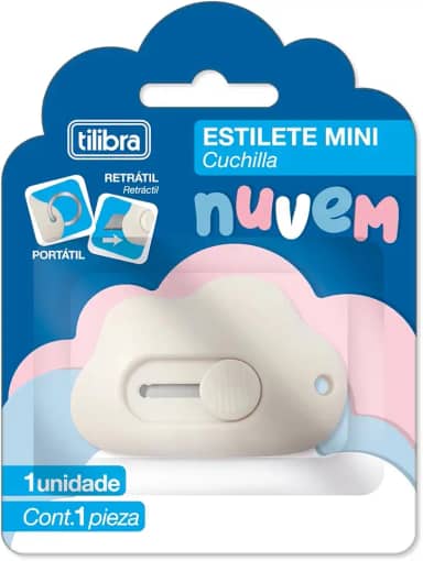 Tilibra - Estilete Mini Nuvem, cores sortidas