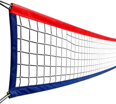 Rede De Vôlei Profissional 9m Com 1 Lona Fio 1mm Resistente Para Quadras Comunitárias Rede De Volei De Quadra Resiste Ao Uso Frequente Sem Desgaste Rápido
