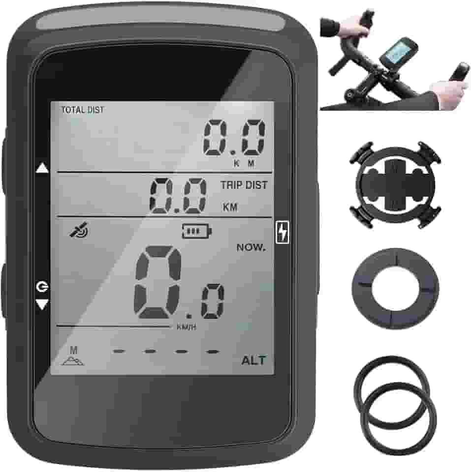 GPS Bike, Velocimetro Bike, Ciclocomputador para Bike, Ciclocomputador GPS, Computador de Bicicleta Sem Fio, Velocimetro Digital Odometro Bike Sem Fio
