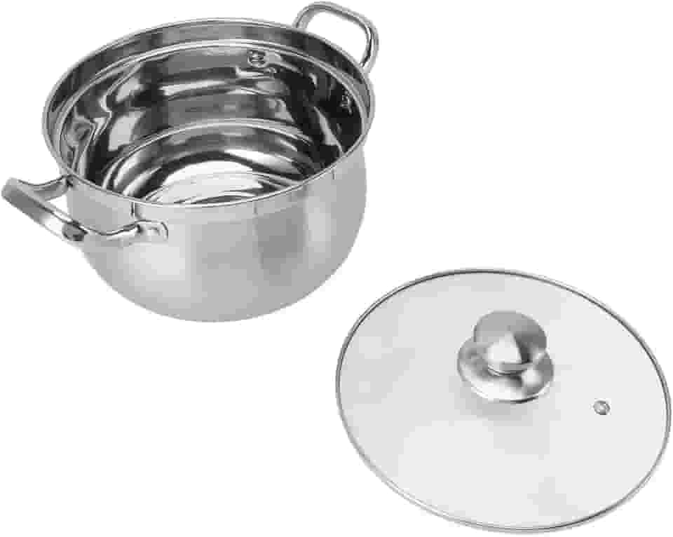 Panela De Sopa De AçO InoxidáVel De 3 Quartos,Panelas Resistentes De Qualidade Alimentar,Panela De Caldo,Panela De Guisado, Panela Para Fazer Sopa, Ferver E Cozinhar Outros Pratos